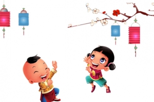 嬉闹福娃小孩免抠素材