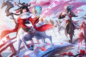 英雄联盟LOL踏雪寻梅马年皮肤8k高清电脑壁纸7680x4320