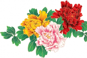 高清摄影手绘卡通花国庆节效果图PNG透明素材免费下载