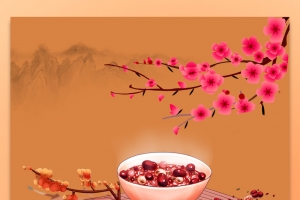腊八手绘元素背景图
