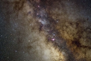 星系 星云 恒星 眩光 空间 深色 4k壁纸 3840x2160
