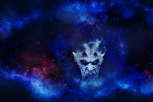恶魔 魔鬼 艺术 星空 灰暗的 4k壁纸 3840x2160