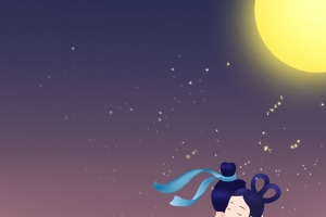 七夕节牛郎织女背景图