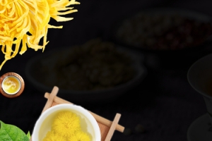 秋季菊花banner背景