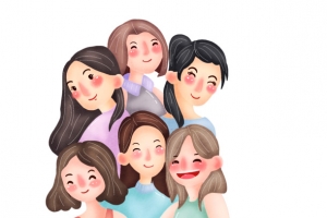 女神节人物素材