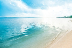 蓝色大海天蓝海景