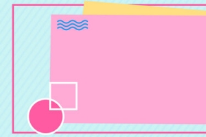 扁平几何卡通可爱banner