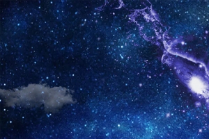 梦幻星座星空蓝色H5背景