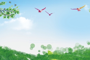 感恩教师节卡通爱心绿地banner