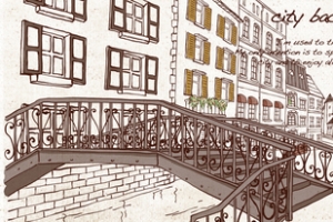 插画城市背景