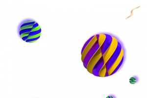 立体 c4d 漂浮元素