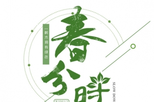 春分时节春天节气绿色清新装饰主
