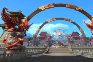 玄幻古风建筑游戏场景原画