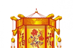元宵节大红灯笼