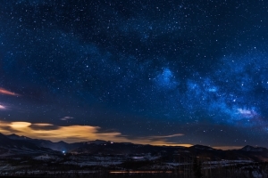 蓝天 黑夜 晴空 星尘 星星 星空