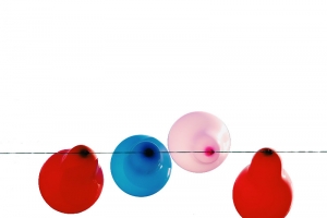 串在线上的气球高清PNG透明漂浮元素设计素材免费下载