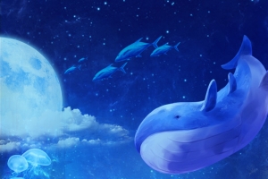 唯美海底世界水族馆宣传海报psd