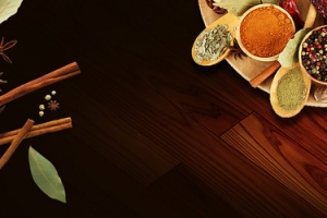 深色木板调料电商banner