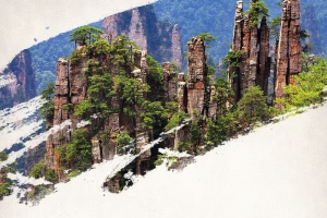 湘西特价游海报背景素材