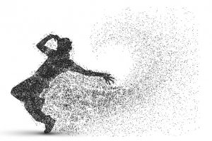 街舞圆点粒子剪影高清PNG透明装饰素材免费下载