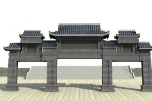 中式气派大门