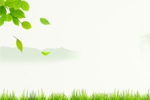 春天简约绿色banner背景