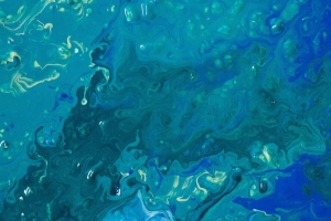 液体 油漆 污渍 流体艺术 蓝色 4k壁纸 3840x2160