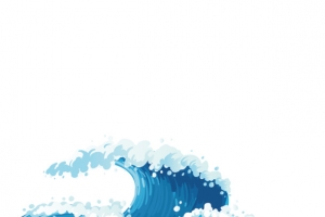 矢量海浪素材