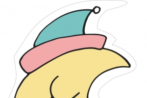 月亮月光睡觉主题高清PNG透明漂浮元素设计素材免费下载