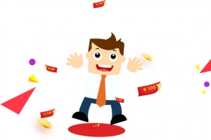 优惠券小人儿