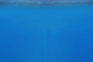 蓝色水下光束海报背景