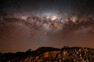 星空 极光  高山 摄影