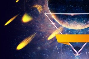 电商宇宙炫酷背景banner