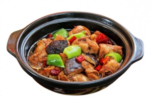 辣味彩椒黄焖鸡