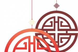 剪纸 窗花 插画 素材