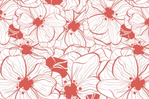 花朵线稿底纹