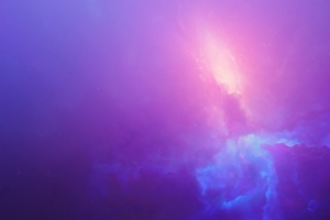 《The Torch》紫色星云3440x1440壁纸