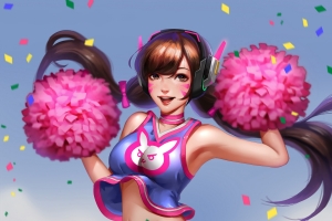 Dva啦啦队长4k手机壁纸竖屏
