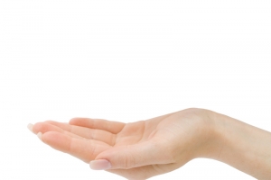 女性手掌托举高清PNG透明免扣设计素材免费下载