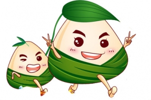 可爱竹叶粽子人物