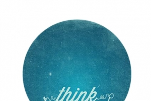 创意灯泡think