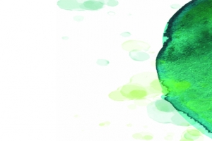 绿色水彩痕迹海报banner