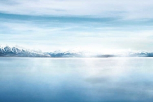 蓝色冰山背景