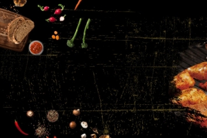 黑色暖冬烤肉banner