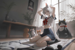 崩坏星穹铁道飞霄 猫耳 4K壁纸 3840x2160