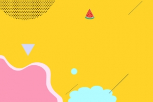 淘宝激情清爽黄色海报banner背景