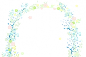 蓝色花门