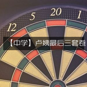 中学备考必备，卢姨终极三套卷