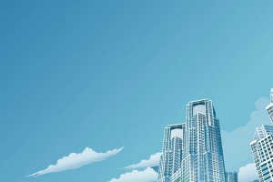 现代商业建筑海报背景素材