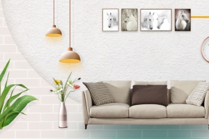 简约家装节家具海报banner背景